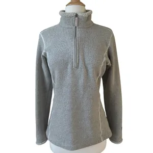 Kuhl Alfpaca Fleece‎ 1/4 zip Pullover Sweater Oatmeal Beige Womens Small Fitted thumbnail 4