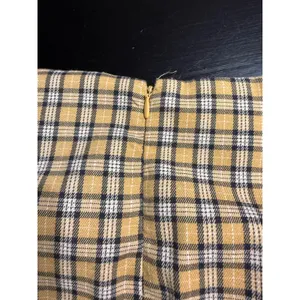 Aeropostale Yellow Plaid Mini Skirt High Waisted Front‎ Slit Medium 90s Stylei thumbnail 4