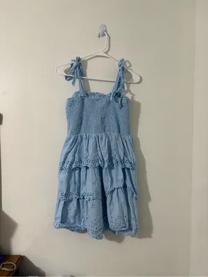American Eagle Eyelet Tiered Sundress | Size: Medium thumbnail 2