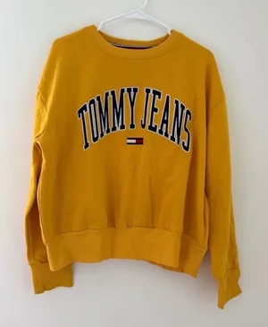 Yellow/Gold Tommy Hilfiger Collegiate Crewneck thumbnail 1