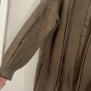 BKE Frayed Seam Cardigan Sweater Distressed open sweater XS thumbnail 6
