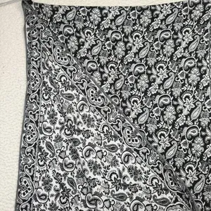 Gift‎ From Jerusalem Scarf Womens One Size Black White Paisley Cashmere Fringe thumbnail 2