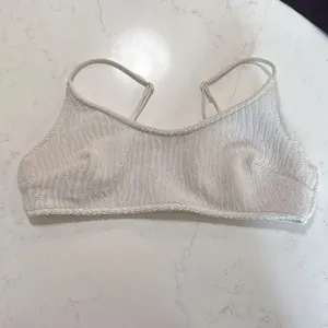 H&M Stylish Bikini Set in White, Yellow, and Snake Print. Size Medium/Small. thumbnail 2