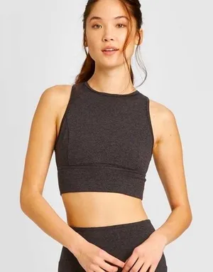 JoyLab High Neck Brushed Jersey Bra Workout Crop Top Size Extra Small thumbnail 1