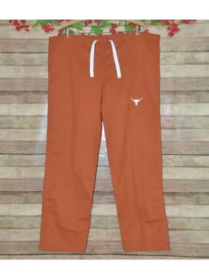 GelScrubs Texas Longhorns Scrub Pants Large Burnt Orange UT Medical Drawstring thumbnail 2