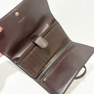 Coach‎ Burgundy Hayden Foldover Crossbody Wallet Double Snap Clutch thumbnail 3