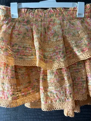 Aerie Floral Ruffle Mini Skirt thumbnail 4