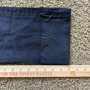 Denim Forum The Arlo High Rise Straight Leg Black Button Fly‎ Jeans Size 27 thumbnail 13