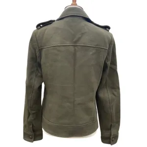Banana Republic Military Pea Coat Olive Green Double Breasted Jacket Small thumbnail 2