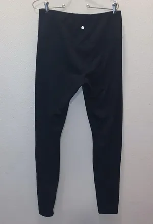 90 Degrees by Reflex black full length athletic leggings thumbnail 4