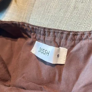 Dissh Brown Linen Full Length Jumper Size 10 thumbnail 7