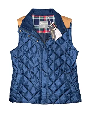 Natural‎ Reflections Quilted Vest Plaid Lined Equestrian Preppy Cabincore Chore thumbnail 1