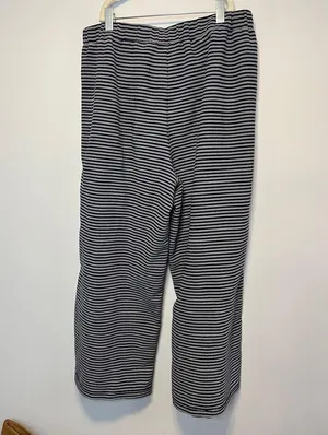 Madewell Texture & Thread Wide Leg Pull On Pant in Stripe Sz M thumbnail 7