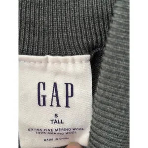 Gap Womens Extra Fine Merino Wool Turtleneck Sweater Olive Green Tall Small thumbnail 3