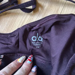 Alo Women's Dark Purple Bralette thumbnail 4