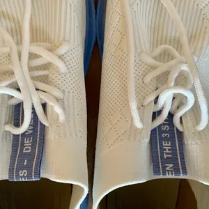 White Stretch Knit Sneakers Size 8.5 thumbnail 4