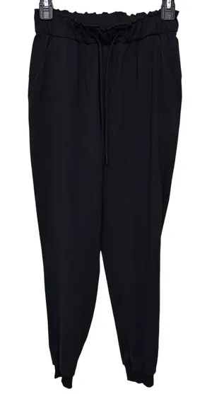 Lululemon‎ Stretch High Rise Jogger Women's Size 4 Full Length Drawstring Black thumbnail 1