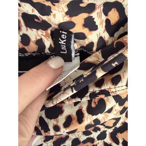 LouKeith‎ Leopard Print Women's Skort size large Black thumbnail 3