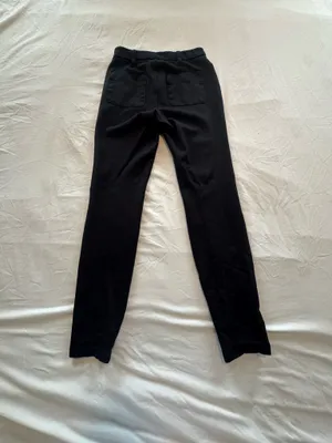 LC Lauren Conrad Black high-wasted straight-leg work pants thumbnail 3
