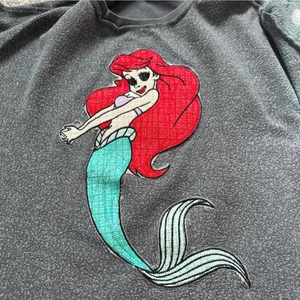 Disney Women's Sweatshirt with Red Mermaid Graphic thumbnail 8
