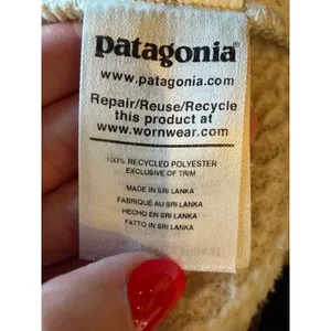 Patagonia Retro Pile Marsupial Pullover Women Small Ivory Fleece Gorpcore thumbnail 9