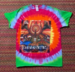 Urban Outfitters MUSIC FESTIVAL TIE DYE GRAPHIC TEE thumbnail 1