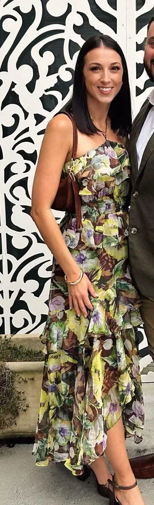 ASTR The label Elena halter ruffle midi dress thumbnail 1