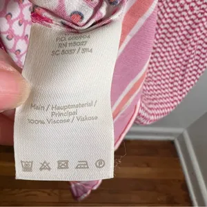 Boden‎ Women's Andrea Belted Dress Pink White Orange Floral Stripes Bell Sleeve thumbnail 9