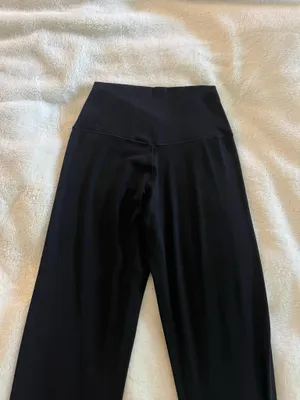 Aerie OFFLINE Black Crossover Flare Leggings thumbnail 4