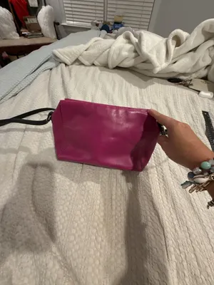 Kate Spade New York Hot Pink Leather Crossbody Bag with Floral Lining thumbnail 3