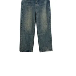 Tiger Mist Baggy‎ Wide Leg Jeans Mid Rise Blue Wash Straight Denim XS thumbnail 4