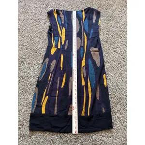 DVF Diane von Furstenberg Samuella Traveler prune silk shift purple yellow Sz 6 thumbnail 5