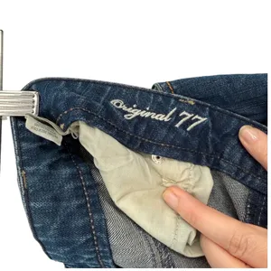 American Eagle Women 14 Short Dark Wash Bootcut Jeans Stretch Denim Blue Pants‎ thumbnail 5