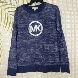 Michael Kors Logo Charm Cotton Navy blue sweatshirt thumbnail 1