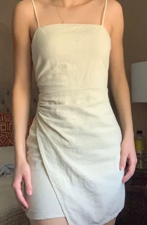 ZARA Beige Mini Dress thumbnail 1