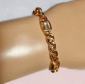 Vintage Gemstone Gold Bracelet thumbnail 2