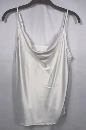 Cowl Neck Satin Cami Tank Top Size Small thumbnail 1
