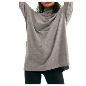 ✨Free People Bella Vista Oversized Sz Medium Tunic Top in Charcoal✨ thumbnail 6