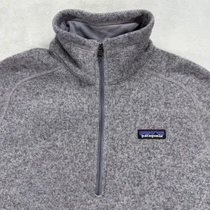 Patagonia Better Sweater‎ 1/4 Zip Fleece Pullover Gray Outdoor Womens Size M thumbnail 4