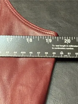 Ann Taylor Sleeveless Faux Leather Shift Dress in Deep Plum size 12 thumbnail 11