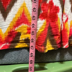 Lucky‎ Brand Maxi Dress Strapless Summer Chevron Floral Print Medium thumbnail 3