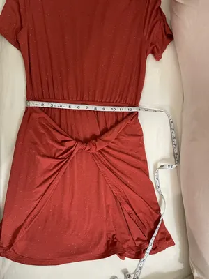 Lululemon Unwind Your Mind Dress Brick Rose White speckles Size 8? thumbnail 6