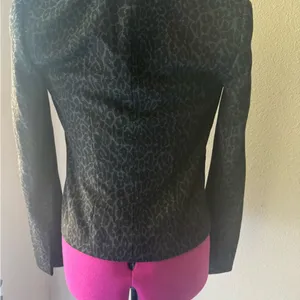 Leopard Print Black Blazer Size undefined thumbnail 3