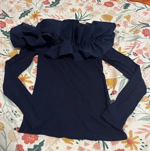 Ruffled Top Blue thumbnail 2