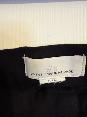 H&M Black Wide-Leg Men's Dress Pants thumbnail 2