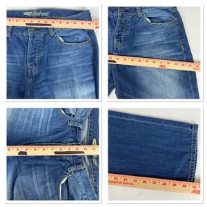 Old Navy Womens Boyfriend Button Fly Jeans Distressed Mid Rise Medium Wash Sz 4‎ thumbnail 7