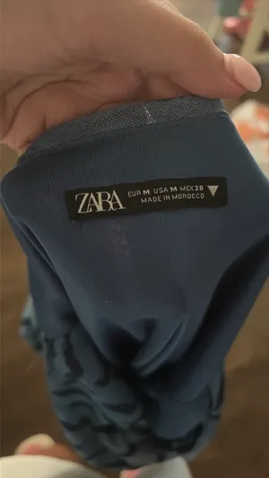 Zara Blue Tiger Print Dress thumbnail 4