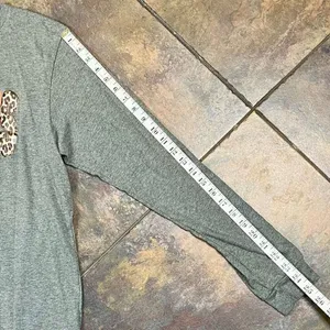 Bella + Canvas Cowboys Gray Long Sleeve Shirt Large thumbnail 5