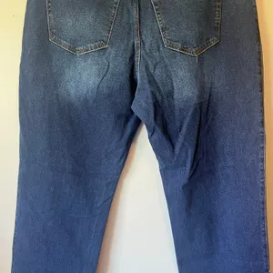 NWT! Hollister Dark Wash Low-Rise Dad Jean Outer Ankle Slit Size 19R W34 L31 thumbnail 10