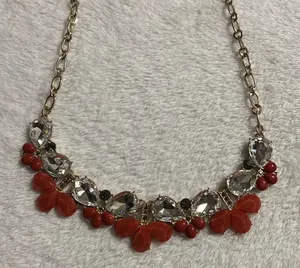 Statement Fashion Costume Rhinestone Jewelry Necklace thumbnail 3